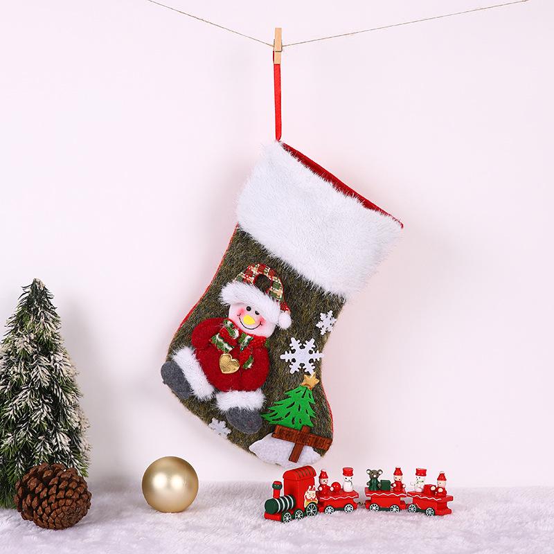 Christmas Stocking Gift Bag – Candy & Ornament Holder for Tree Decorations