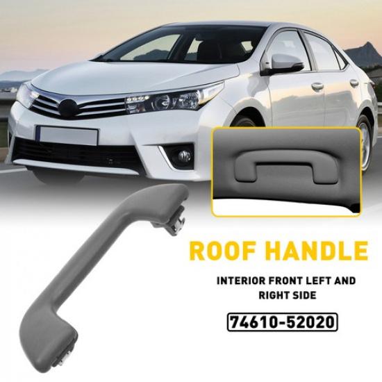 For Toyota Corolla Yaris Rav4 Right Inner Roof Ceiling Pull Handle Grab 4x EOA Dark Gray 1PC Front (left