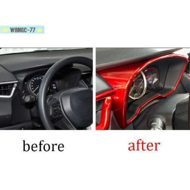 Red trument Panel Frame Cover Trim For Toyota GR Corolla Hatchback -2024