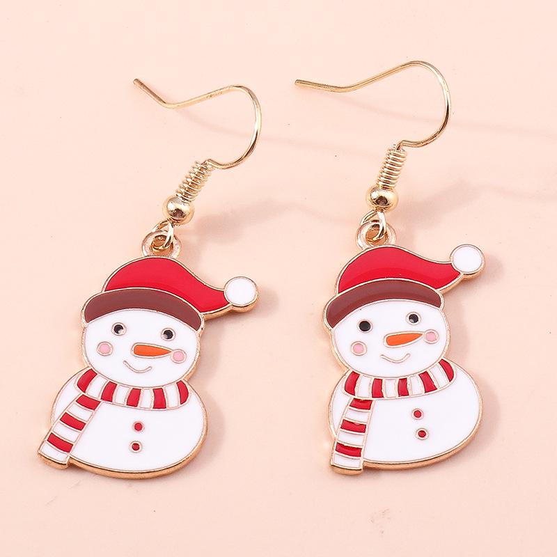 Christmas Earring Set: Reindeer, Santa, Snowman & Tree