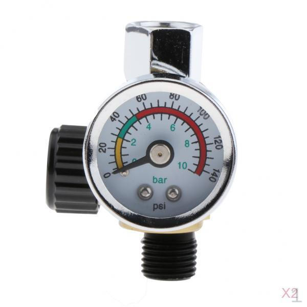 

2x Digital Spray Pressure Regulator 0-140PSI/10Bar Auto Paint
