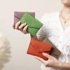 Korean Style PU Leather Wallet Multi-card Slot Small Purse Bag Simple Envelope Short Wallet  Girls