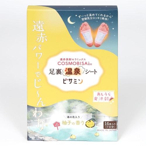 [Contains Natural Mineral Hot Spring Ingredients] Foot Sheets with Bisamin and Hot Springs, Natural Tree Sap, Easy Spa Experience At Home, Foot Care,