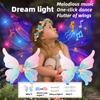 Luminous Electric Butterfly Wings Music Sound Toy Light Back Decoration Children