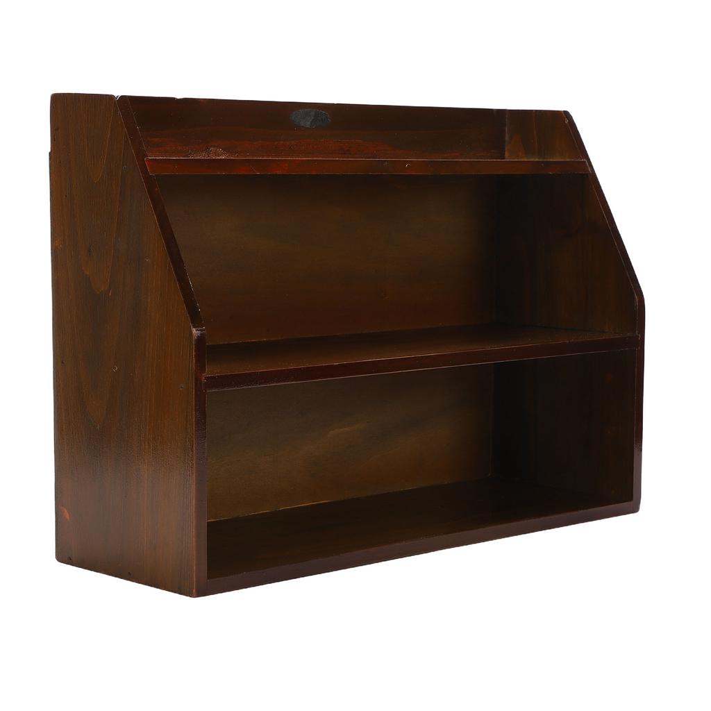   Wood Storage Rack Stable Minimalist Space Saving Wall Mounted Display Shelf for Teacups