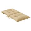 Vidaxl Low Back Chair Cushions, 6 Pcs, Beige Melange