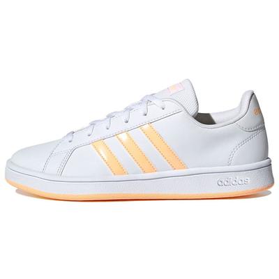 Neo Grand Court Comfortable Casual Non-Slip Low-Top Sneakers Women Sneakers White Orange FY8819
