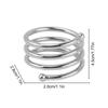 10PCS Metal Napkin Rings Modern Exquisite Napkins Holders For Easter Dinner Family Gatherings Wedding Banquets Table Decoration