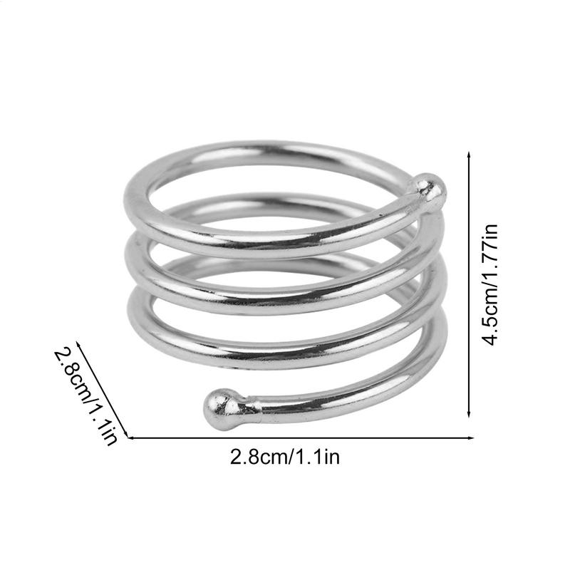 10PCS Metal Napkin Rings Modern Exquisite Napkins Holders For Easter Dinner Family Gatherings Wedding Banquets Table Decoration