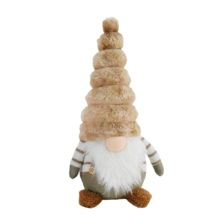 Christmas Gnomes Toy Figurine Plush Table Decoration for Holiday Gifting Dwarf Polyester Ornament for Tabletop Use