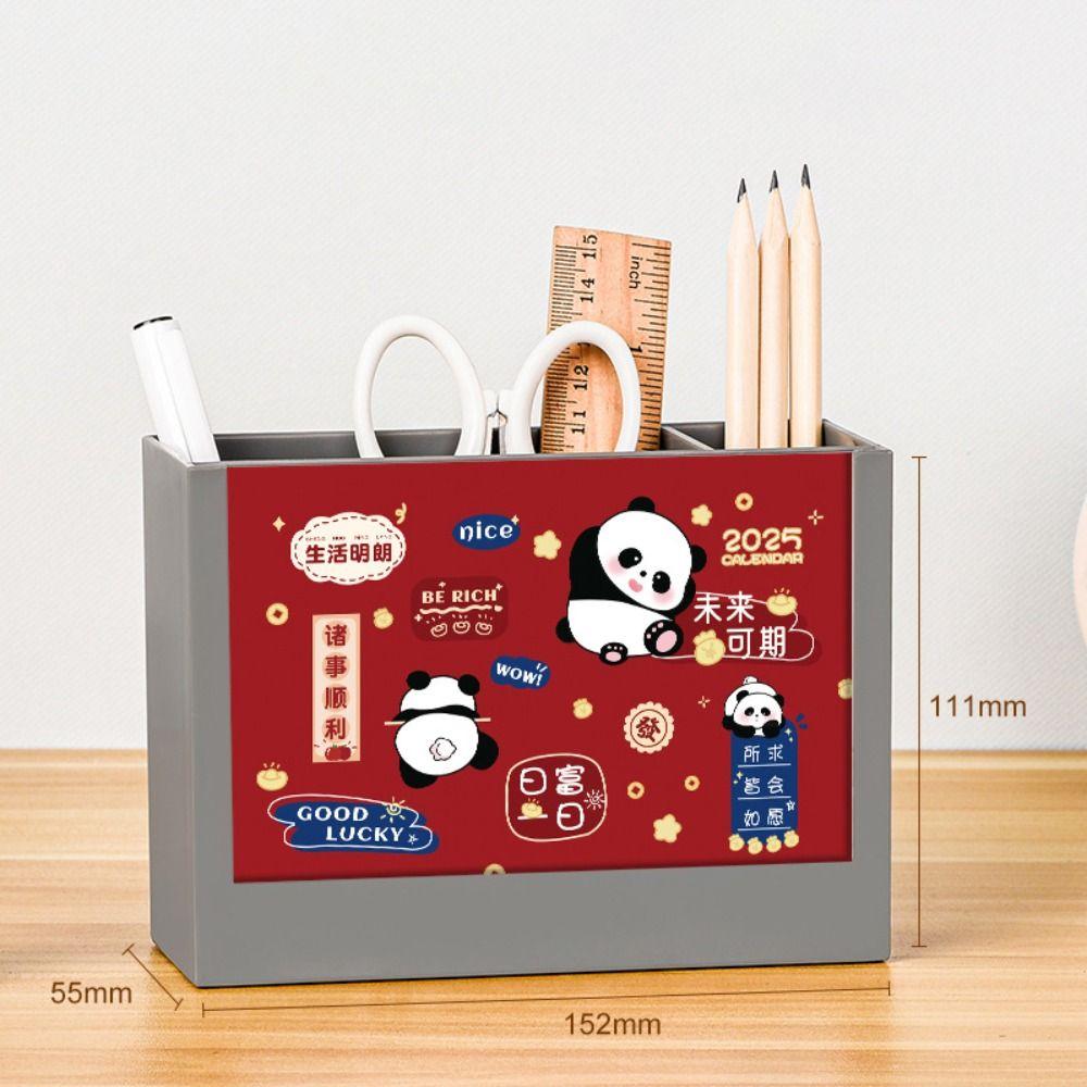 Multi-Function Desk Calendar Organizers 2025 Desktop Stationery Organizer Pencil Storage Box  Home