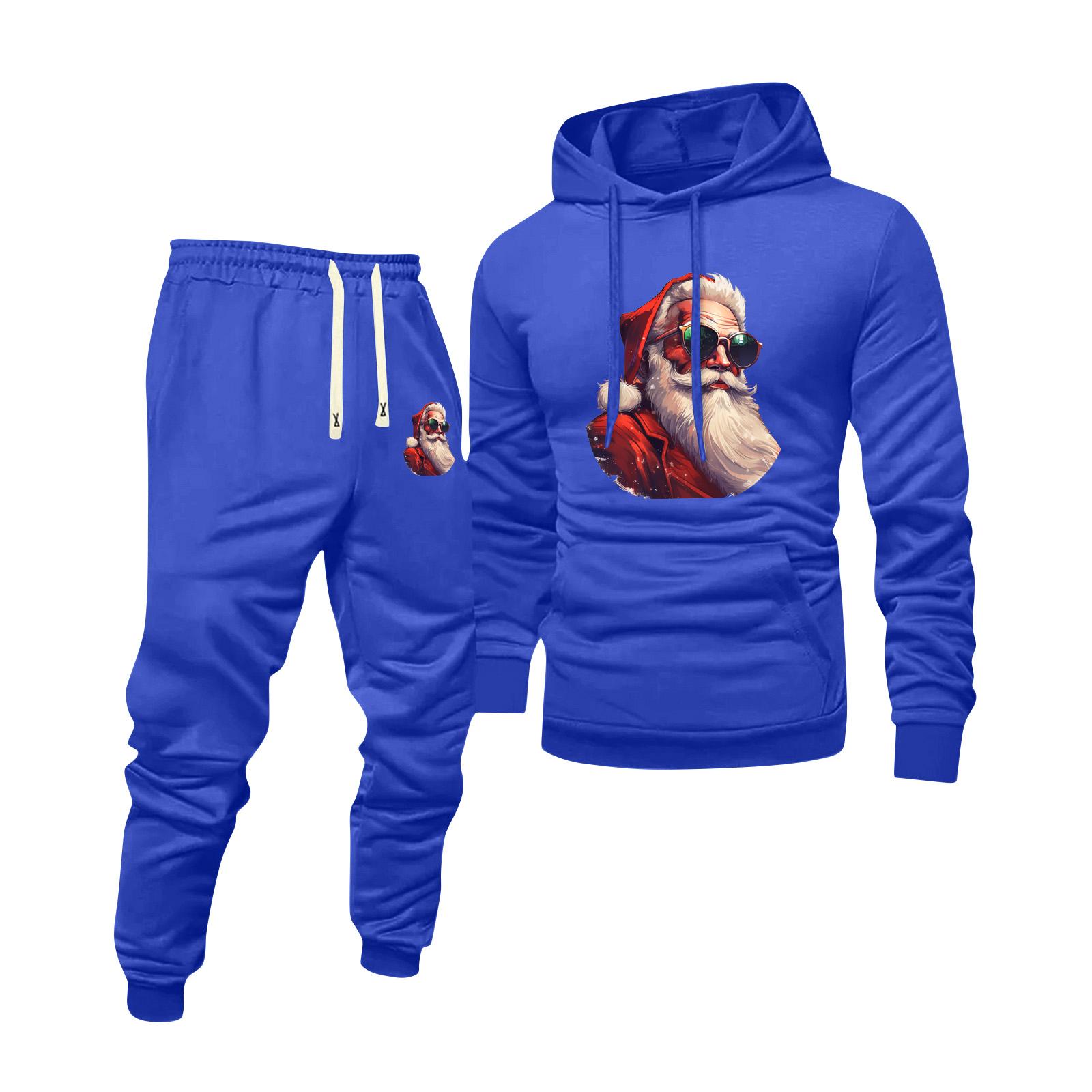 

Мужской худи с принтом и спортивные штаны, повседневный спортивный костюм XXXL