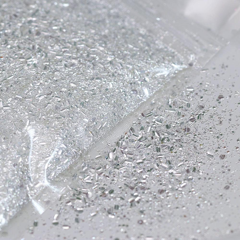 Super Flash Iridescent Nail Art Glitter: Ultra-Thin, Translucent, Resin Drip, Hemp Flowing, Oil-Filled Glitter
