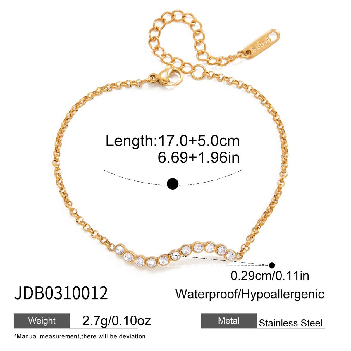 Youthway Classic Star Bracelet For Women Minimalist 18K Gold Plated Stainless Steel Bracelet Simple Fashion Jewelry Gift