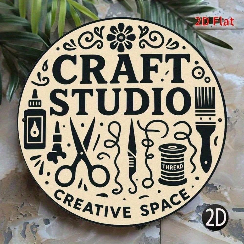 Retro Round Tin Sign 8x8 Inch Vintage Wall Decor for Home Bar Garage Man Cave