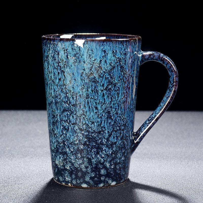 Creative Ceramic Jianzhan Color-Changing Mug - Versatile Tea, Coffee, or Water Cup for Home and Office