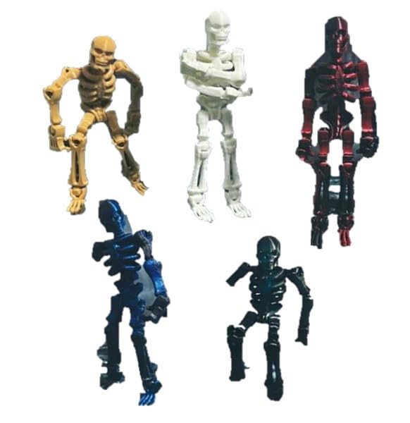Highly Articulated Skeleton Action Figure [Complete Set of 5 Types] Gacha