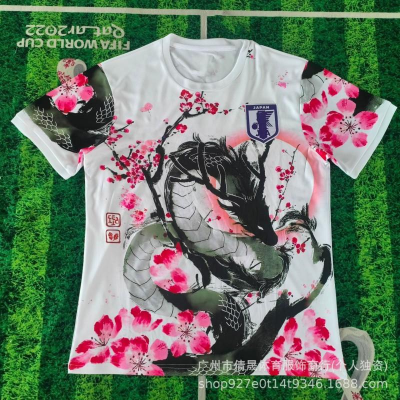 Japan National Team Soccer Jersey Anime Digital Collab Edition Mens Breathable Quick-Dry Short Sleeve Football Shirt
