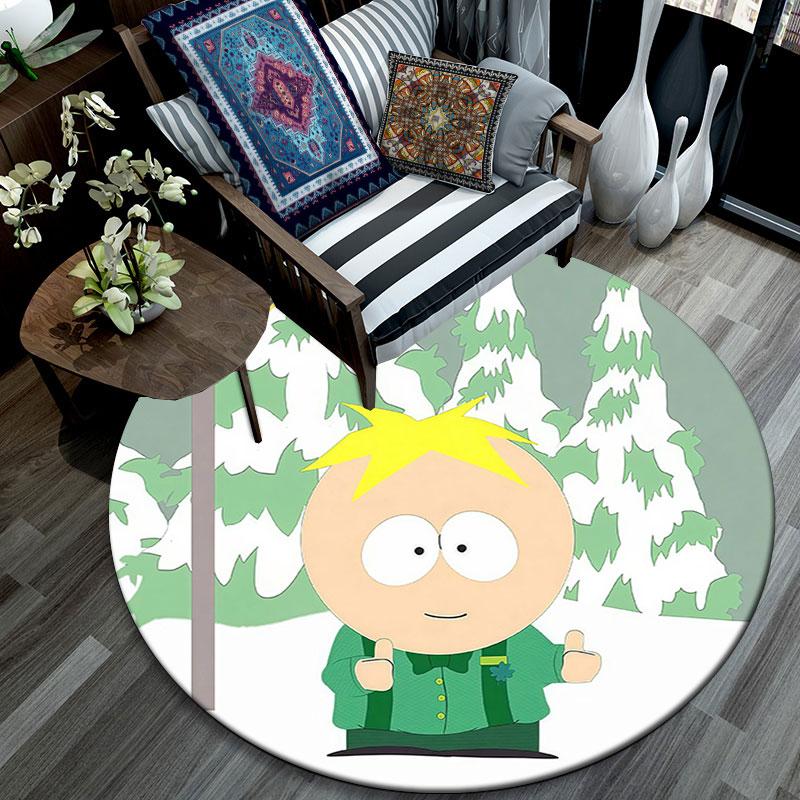Butters Pattern Round rug,Carpet Rug for Living Room Bedroom Playroom ,Non-slip Floor Mat,Holiday Gifts and Birthday Gifts.