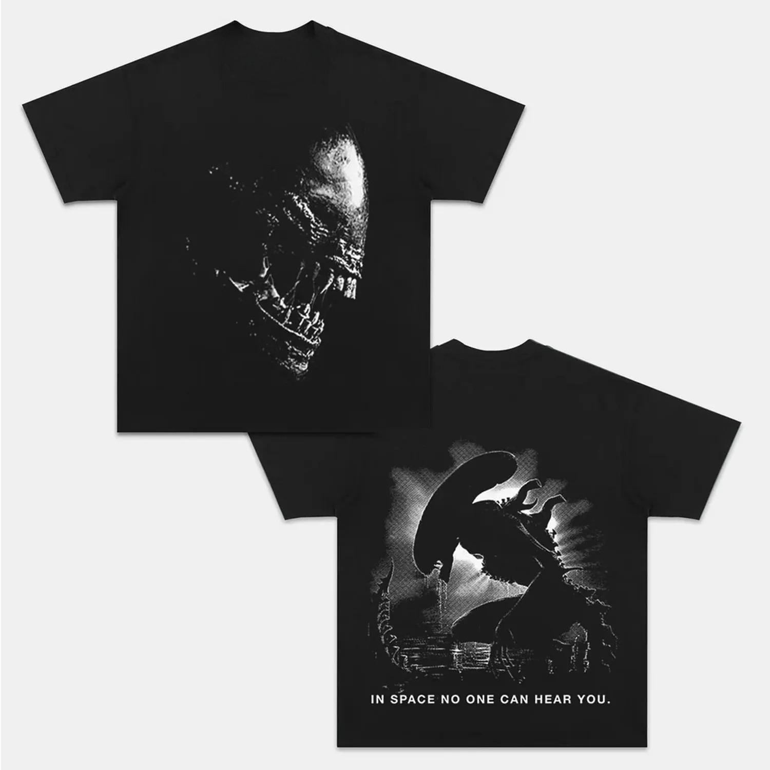 The Alien Romulus Tshirt Is A Costume Printed with The Theme Pattern of The Classic Scifi Horror Film Alien M