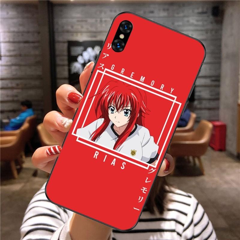 Rias Gremory Anime Phone Case For Xiaomi Mi 12 11T 10T 9T Lite Pro Ultra Note 10 Poco F3 F4 X4 GT Soft Black Phone Cover