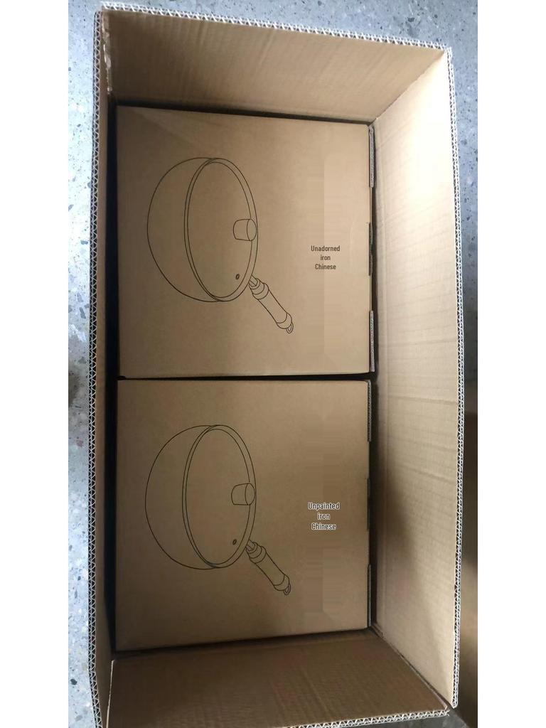 Zhangqiu Handgefertigter Antihaft-Eisen-Wok: 24CM Wok mit großem Bauch zum Pfannenrühren, für Gerichte, zum Schmoren & für Suppe.