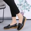 Women Leather Moccasins Soft Yellow Loafers Casual Elegant Summer Breathable Flats Walking Shoes for Mother