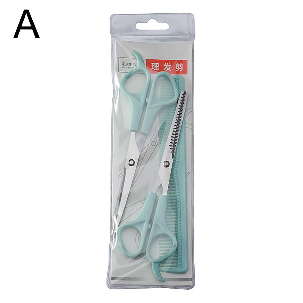 3pcs Household Hairdressing Thinning Shears Hair Cutting Flat Tooth Scissor Comb Set Barber Hair Styling Tools Hair Scissors