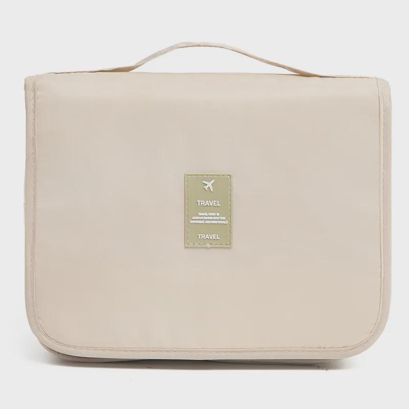 Large Capacity Portable Toiletry Bag with Travel Hook and Stylish Design