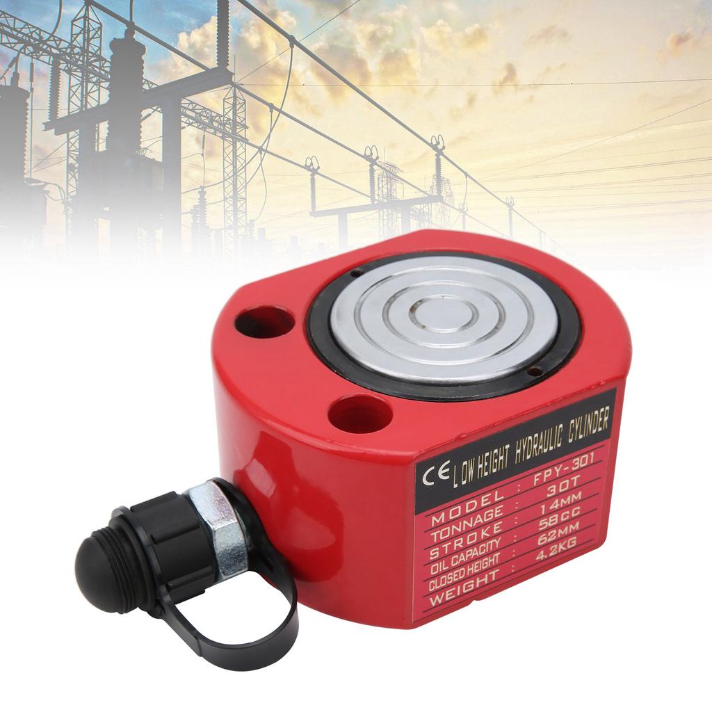Ultra Thin Hydraulic Cylinder 30T 45# Steel Separate Hollow Hole Industrial Tool FPY?301