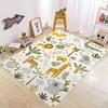 Tropical Animals Print Carpet Bedroom Area Rug Computer Chair Swivel Floor Mat Living Room Cartoon Children's Room Floor Mat