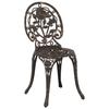 Set de Bistro de Jardin 3 Pièces en Aluminium Couleur Bronze 42002386