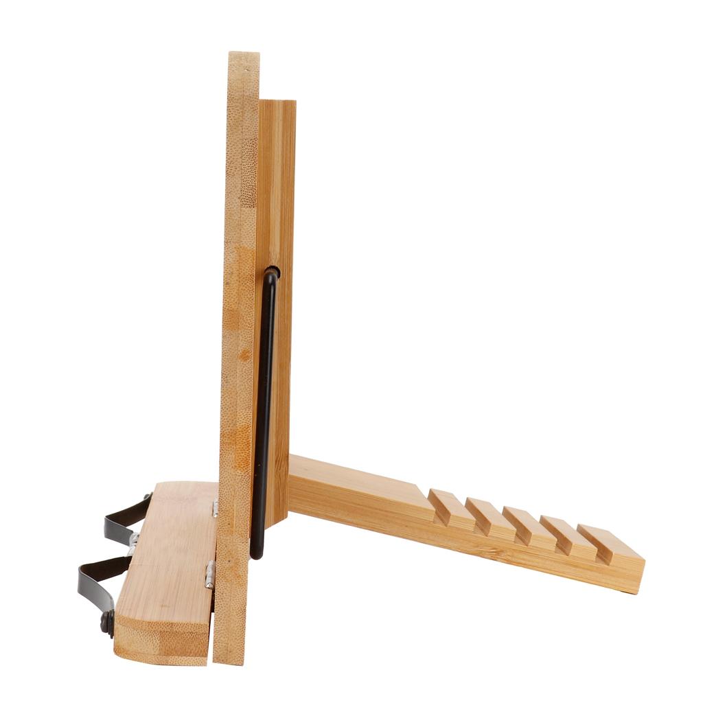 Bamboo Reading Stand Electronics Display Stand Recipe Book Holder for Book Reading