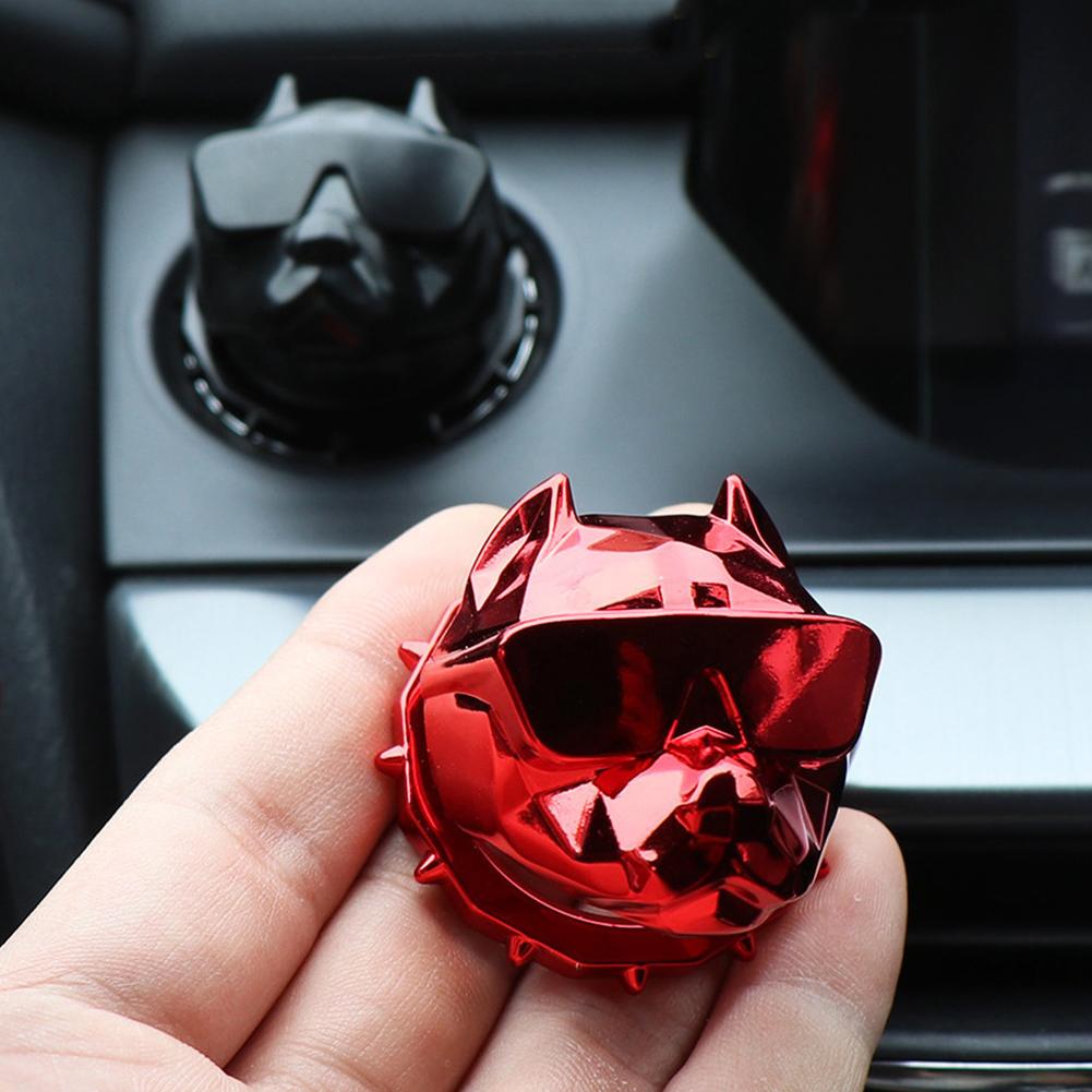 Creative Bulldog One-Key Engine Start Stop Ignition Push Button Switch Cover Start / Stop Button One Key Start Cover Car Decor
