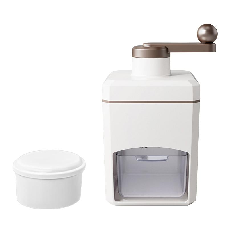 

Портативная ледорезка, измельчитель, ручной пресс, снежный конус, смузи, машина для разбивания ледяных блоков 【1】with 1 mold белый