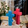 Silicone Crucifix Mold Chocolate Mould 3D Crucifix Mold Religious Faith Mold Silicone Easter Resin Molds for Soap Resin Candles