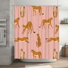 Cat Shower Curtain Cute Kitten Bathroom Decor Animal Pattern Washable Fabric Liner Modern Home Decor Vintage Style Washable