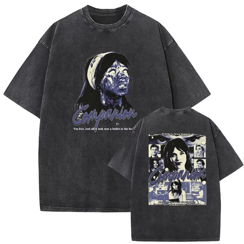 Vintage Washed Obsession Horror Movie 2026 Graphic T Shirt Men Women Fashion Oversized T-shirts Classic Gothic Clothing T-shirt