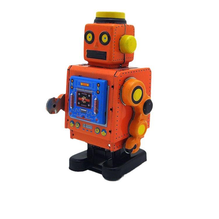 MS519 Retro Robot Figurine: Adult Collection for Home or Coffee Shop Decor