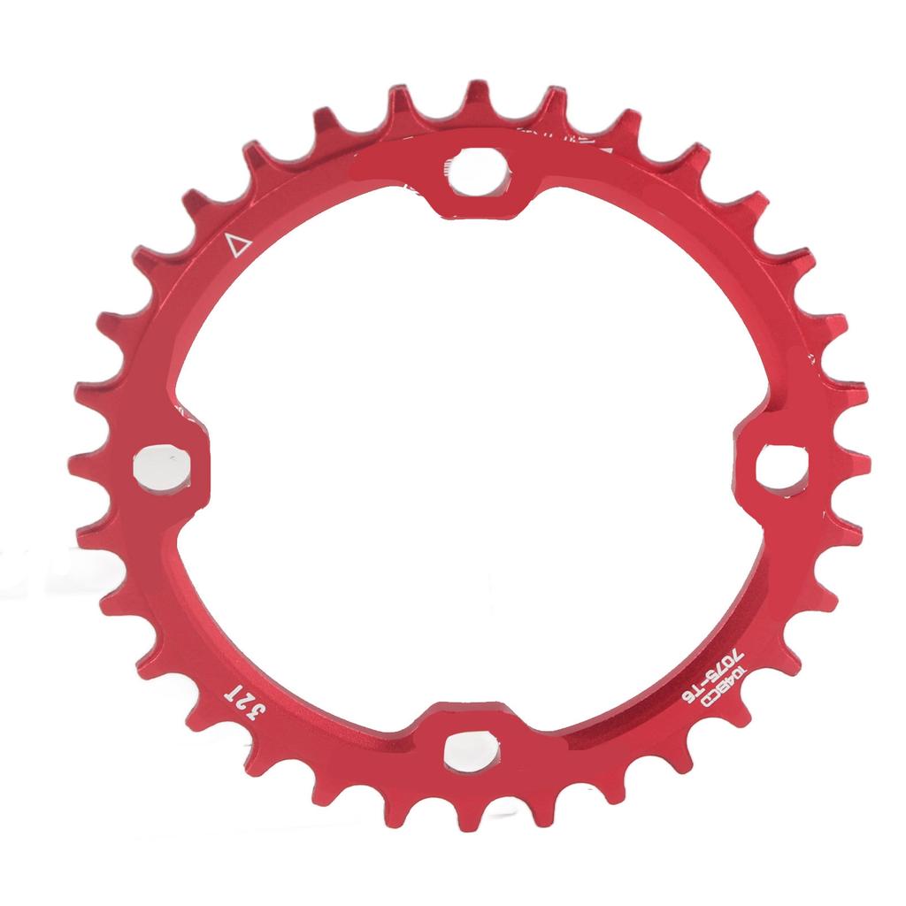 32Celsius34Celsius36Celsius38T BCD 104 Mountain Bike Steel Single Crank Chain   Repair Parts (Black 32T)