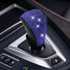Kristall Diamant Auto Schalthebelknauf Abdeckung, Funkelnder Automatikgetriebe Schalthebel Griff Schutz, Klettverschluss Wicklung Innenraum Dekoration für Frauen Mädchen