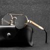 Round Steampunk Sunglasses Men  Fashion Elastic    Designer Vintage Rimless Sun Glasses For Women Lentes De Sol