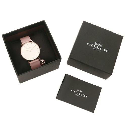 Coach Women's Perry 36mm Quartz Watch, White and Pink, Leather, COACH 14503884