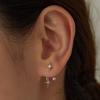 TATIANA (925 Silver) Shooting Star Ear Jacket Earrings EC3026