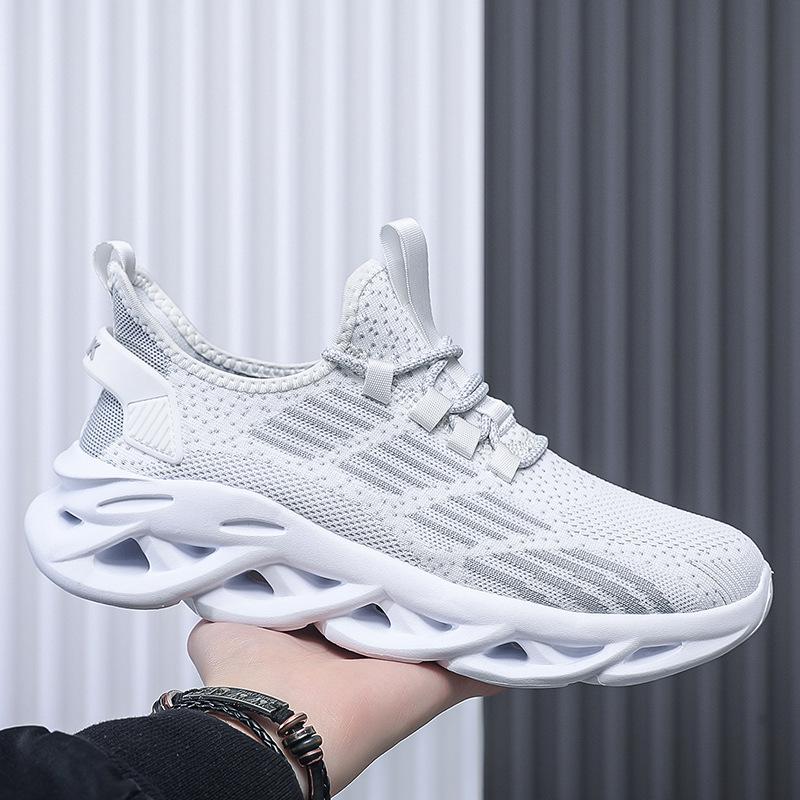 Large Size Men's Shoes Summer New Versatile Casual Breathable Fly-woven Sports Shoes Men's Shoe Size Youth Running Shoes