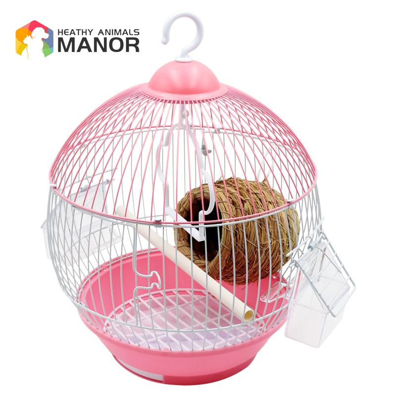 Small Bird Cage Pearl Bird Parrot Acacia Wrought Iron Universal Birdcage Small Bird Metal Wire Home