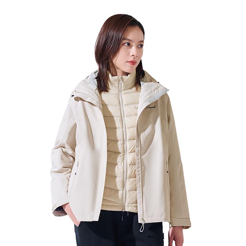 TOREAD Couple's 3-in-1 Down & Hardshell Jacket Set