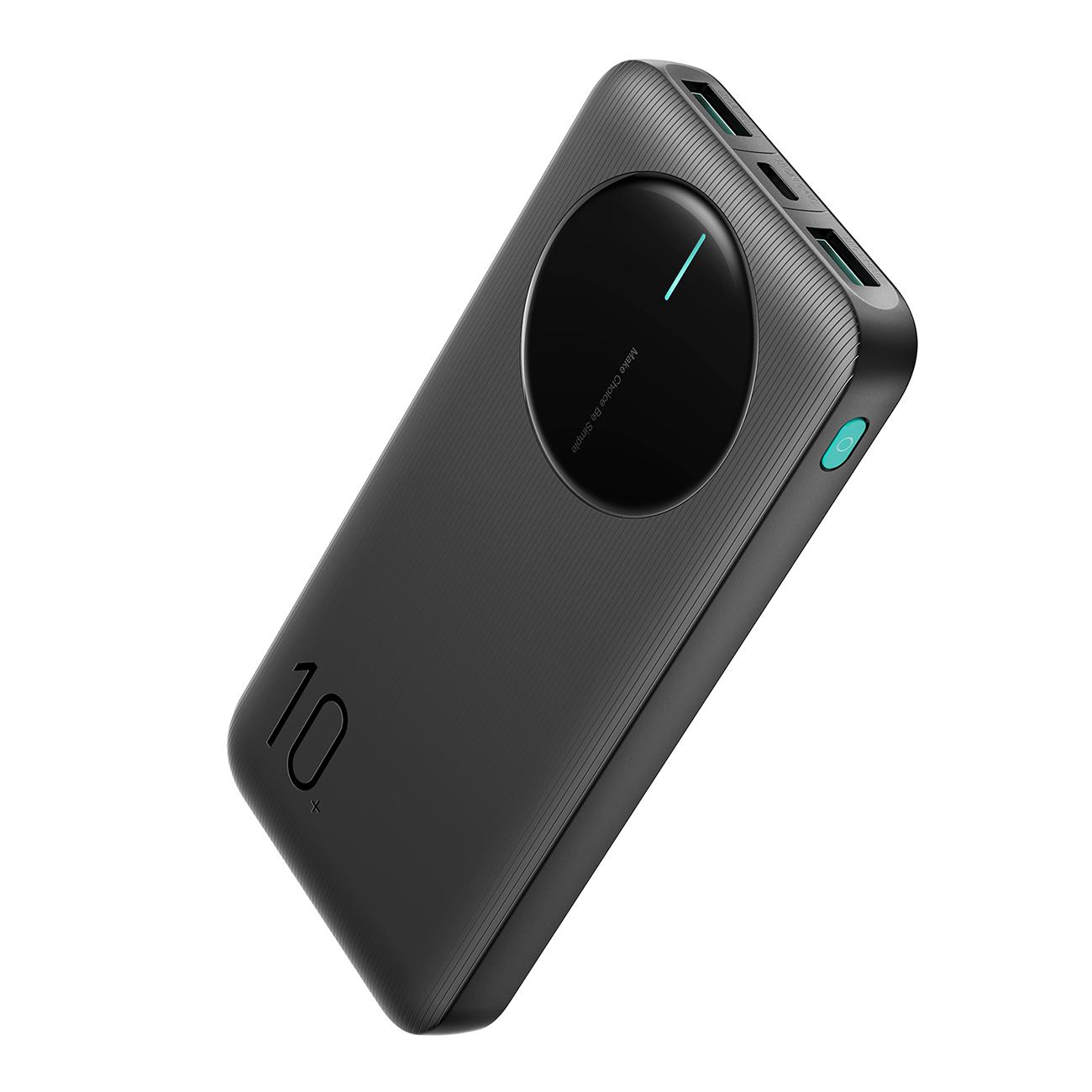 Powerbank JRPBF12 10000mAh 24A 2x USBA 1x USBC nero
