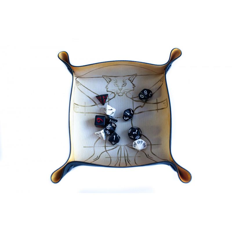 Dice Tray Vitruvian Cat 22x22cm