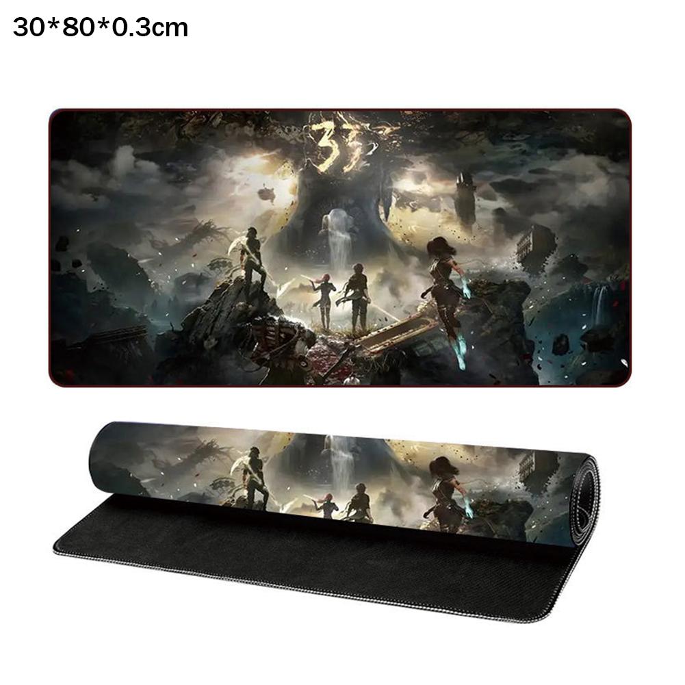 Tappetino Mouse per Tastiera Gamer Hot Game Clair Obscur Expedition 33 30*80/30*60cm Tappetino Mouse per Gamer Grande Tappetino per Scrivania PC Accessori Gaming